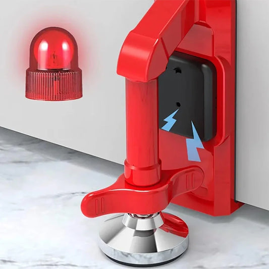 Portable Battery-Powered Door Stop Alarm for Enhanced Security and Anti-Theft Protection